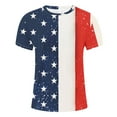 thumbnail image 5 of UVEASISHA Patriotic Shirts for Men,Mens 4th of July Tops 2024 July 4th Graphic Tees Teens Casual Short Sleeve Independence Day T-Shirt Fourth of July Muscle Workout Tops, 5 of 5