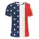 thumbnail image 4 of Camisetas de Cuello de la Tripulación de los Hombres de Poliéster Impreso en Seco Rápido, Cuello Redondo de Corte 3D para Gimnasio, Carrera, Ciclismo Y Desgaste Informal, 4 of 5