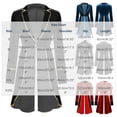 thumbnail image 3 of Cowsor Women Velvet Tailcoat Jacket Long Sleeve Lapel Collar One Button Closure Trim Swallow Tailed Mid Length Outerwear Halloween Themed Performance Stage Costume, 3 of 5
