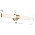 thumbnail image 5 of 55192CPZLED Kichler Lighting Sashi - 22.3W 1 LED Medium Linear Bath Vanity-5 Inch Tall and 24 Inch Wide-Champagne Bronze Finish, 5 of 6