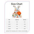 thumbnail image 2 of Baby Girls Clothes Newborn Girls Floral Dress 6 Months Girls Summer Dress 12 Months Girls Sundress Sleeveless Dress with Cute Bag Orange, 2 of 9