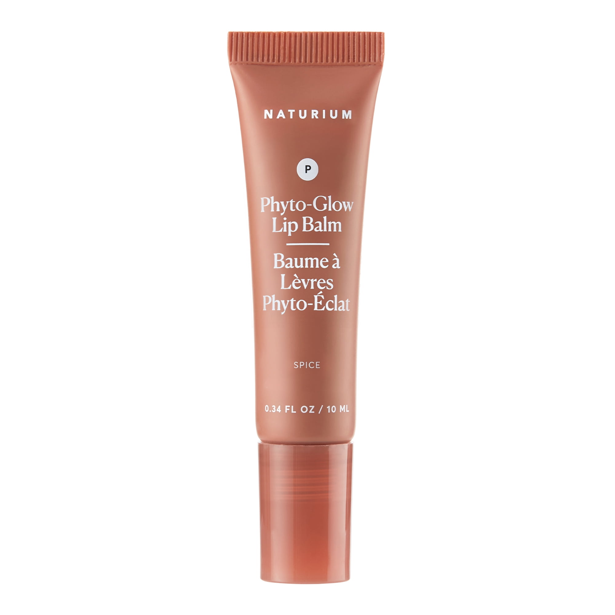 Naturium Phyto-Glow Lip Balm, Hydrating Lip Care with a Glossy Finish, 0.34 oz Spice