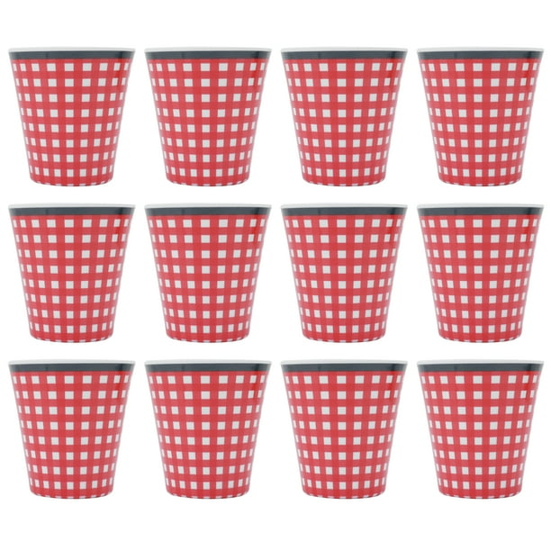 12 tazas de melamina para leche, café, té y bebidas, para el hogar, restaurante, escuela y oficina.