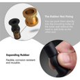 thumbnail image 4 of Bisagra para asiento de inodoro, fijaciones de bisagras de liberación rápida, con fijación de tornillo de goma, se adapta a bisagras de tapa superior de inodoro, 4 of 5