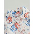 thumbnail image 6 of Aojekbee Independence Day Kids Boys Clothes Letter Stars Car Print Turn-Down Collar Short Sleeve Shirts Solid Color Shorts 2Pcs Suit, 6 of 10