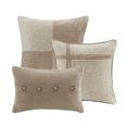 thumbnail image 4 of 7 Piece Faux Suede Comforter Set Tan King, 4 of 9