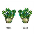 thumbnail image 5 of Stained Glass Window Green Clovers Sun Catchers Colorful Window Panel Bless Suncatchers Decors Home Decors, 5 of 8
