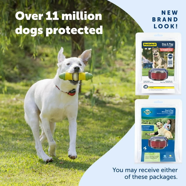 Petsafe Stubborn Dog Stay Play Wireless Fence Receiver Collar Waterproof and Rechargeable Tone and Static Correction PIF00 13672 from the Parent Company of the INVISIBLE FENCE Br Walmart