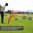 thumbnail image 3 of FLhrweasw Red Astillado Golf Con Tapete 10 Bolas 1 Tee Red Entrenamiento Golf (azul), 3 of 9
