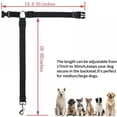 thumbnail image 3 of Cinturones de seguridad para mascotas, perros y gatos, reposacabezas ajustables para coche, arnés de seguridad para vehículo, color negro, 3 of 8