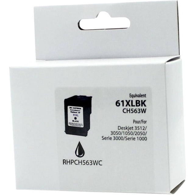 Neutral Box Ink Cartridge - Remanufactured for Hewlett Packard CH563WC / 61XL - Black