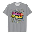 thumbnail image 4 of aDJFDGT T-Shirts Chat Enfants Saison Scolaire Rentrée Scolaire Imprimé Décontracté Manches Courtes Haut T-Shirt, 4 of 7