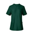 thumbnail image 2 of Busydd Scrub Tops Women Fashion Solid Color Working Scrubs for Women Casual Short Sleeve V Neck Nursing Tops with Pockets Comfy Classic Working Uniform, 2 of 8