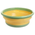 thumbnail image 2 of Yuarrent Lavabo plegable artesanal exquisito, seguro y no tóxico, portátil, para ahorrar espacio, ahorro de espacio, verde L Type2 NO2, 2 of 6