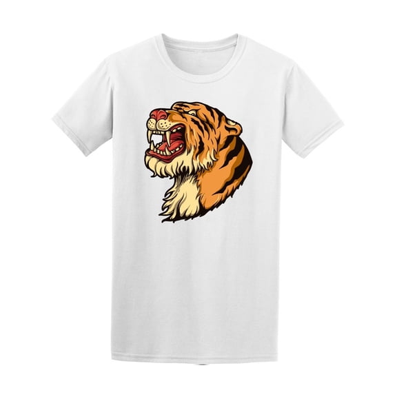 Angry Roaring Tiger Tee Men's -Image by Shutterstock