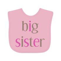 Inktastic Big Sister Girls Baby Bib