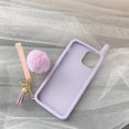 thumbnail image 3 of Kawaii Phone Case for iPhone 13 Pro Max,Cute Cartoon Retro Phone Case with Keychain Retro Classic Cellular Phone 3D iPhone 13 Pro Max Case Purple Soft, 3 of 4