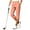 Orange plus size capri pants for women a1, variant on Cagogo Women Plus Size Capri Pants High Waisted Quick Dry Activewear with Pockets Casual Sport Fit Solid Summer Travel Lounge Trousers, Hot Pink 4XL