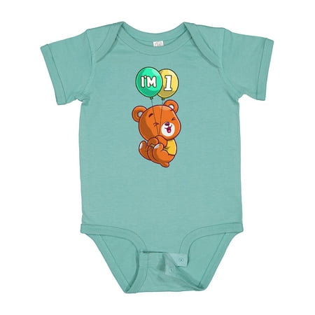 

Inktastic I m 1 Teddy Bear Gift Baby Boy or Baby Girl Bodysuit