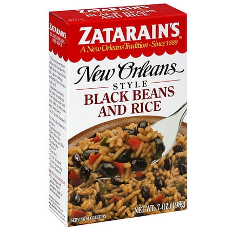 Zatarain's Original Black Beans and Rice Mix, 7 oz, (Pack of 12