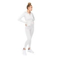 thumbnail image 5 of Women's Workout 2 Piece Jogging Tracksuit J1225-P3584 - Off-White - Medium, 5 of 8