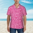 thumbnail image 4 of Daiia Leopard Hawaiian Shirt for Men Gentle Cotton Regular Short Sleeve Casual-Small, 4 of 9