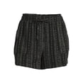 thumbnail image 7 of Time and Tru Women's Linen Blend Shorts with Smocked Waist, Sizes XS-XXXL, 7 of 7