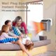 thumbnail image 4 of Portable 800W Ceramic Heater with Remote, Timer, LED Display & 2 Heat Settingsa, 4 of 5