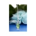 thumbnail image 2 of Gem Stone King Blooming Green Infinity Tear Drop Pendant Made with Crystals, 2 of 5