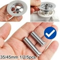 thumbnail image 3 of Luckyn 5 Pcs 45mm Kitchen Sink Basket Strainer Waste Threaded Screw Connector, 3 of 4