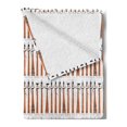 thumbnail image 2 of Ethnic Soft Flannel Fleece Throw Blanket, Repeating Folkloric Pattern with Women with Jugs, Cozy Plush for Indoor and Outdoor Use, 70" x 90", Orange Grey, by Ambesonne, 2 of 5