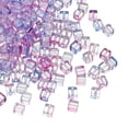 thumbnail image 1 of Uxcell 200 Pcs Cuentas de Cubo de Cristal, 7mm Transparentes Cuentas Cuadradas Facetadas para Manualidades de Joyería DIY Pulsera Aretes Collar, Azul Púrpura, 1 of 6