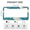 thumbnail image 3 of 2 Pieces Whale With Rainbow License Plate Frames Whale Fish License Plate Frame License Plate Shield Frame Quality Aluminum Metal 2 Holes for US Standard Vehicles for Women Men, 3 of 6