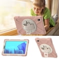 thumbnail image 7 of For Samsung Galaxy Tab A7 Lite Case 8.7 inch SM-T220/T225/T227, 360 Hand Strap, Shoulder Strap, Kickstand, Rugged Drop Protection, Cherry Pink, 7 of 7