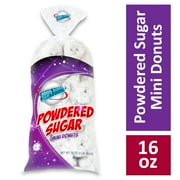 Snack Planet Powdered Sugar Mini Donuts, 16 oz.