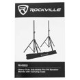 thumbnail image 6 of (2) Rockville White 15" PA DJ Speaker Covers+Scrims+Stands+Lights+Event Facade, 6 of 14