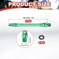 thumbnail image 2 of Uxcell 8Pcs Aluminum Dart Shafts 2BA Thread Dart Stems Replacement Accessories with Rubber Rings for Steel Tip Green 48mm, 2 of 5