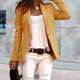thumbnail image 1 of Trajes de chaqueta de mujer Blazers de negocios de manga larga Color sólido Cuello en V Traje diario FLhrweasw Para estrenar, 1 of 9