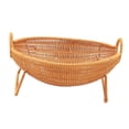 thumbnail image 4 of Cesta de frutas en forma de cuna, cesta de verduras, cesta tejida decorativa, cesta de almacenamiento para mesa de centro, inauguración de, 4 of 9