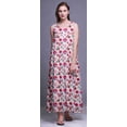 thumbnail image 2 of Bimba Nuisettes en Rayonne Imprimées pour Femmes Robe Sans Manches Tenue de Nuit Robe Maxi-2x, 2 of 5