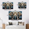 thumbnail image 4 of Designart Multi-Color Modern Gold framed wall art, Surrealism framed wall Art, The Elephant s Secret Surrealism , Surrealism framed wall art decor, 40x30 inches Gold Frame, 4 of 5