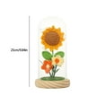 thumbnail image 3 of Sunflower Gifts For Women Birthday Gifts For Her Sunflowers Artificial Flowers In Glass Dome Unique Gifts For Xmas Valentine Day Wedding Mom's Day Anniversary, 3 of 6