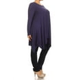 thumbnail image 2 of Women's Trendy Style Plus Size Long Sleeves Solid Tunic Top, 2 of 4