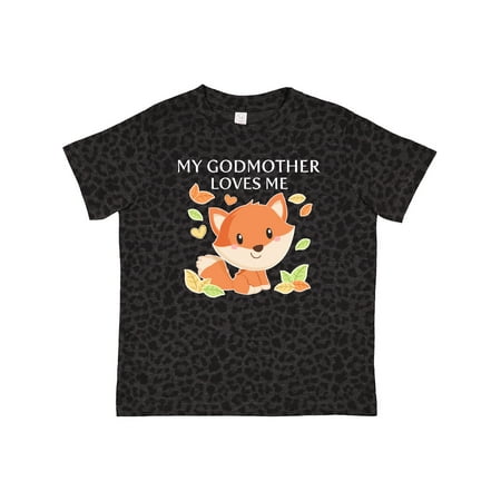 

Inktastic My Godmother Loves Me- Little Fox Gift Toddler Boy or Toddler Girl T-Shirt