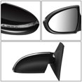 thumbnail image 4 of DNA Motoring Powered Adjustment Heated Signal Side Mirror for 2013-2016 Sportage, Driver Left Side, 4 of 5