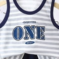 thumbnail image 4 of HCNTES Toddler Baby Boys 2 Piece Outfits Boy Summer Clothes Kids Sport T Shirts and Shorts Kid Outfit Sets For 2t 3t 4t 5t 6t 7t 8t Kids(L2-Dark Blue,12-18 Months), 4 of 6