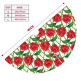 thumbnail image 3 of Yiaed Rose Flowers Print Christmas Tree Skirt , Tree SkirtsTree Mat for Christmas Winter Holiday Indoor Decorations-36", 3 of 7