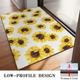 thumbnail image 3 of White Yellow Sunflower Pattern Door Rugs,Washable Non Slip Door Mats Indoor,Decorative Door Mats,Entry Mat Indoor for Entrance,Bedroom,Kitchen,Bathroom,20"x32", 3 of 6