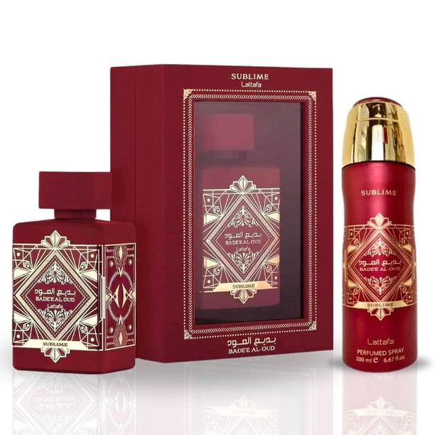Perfume LATTAFA Bade'e Al Oud Sublime EDP 100 ml y desodorante 200 ml