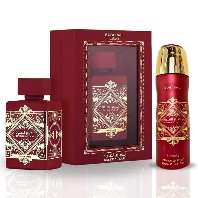 Perfume LATTAFA Bade'e Al Oud Sublime EDP 100 ml y desodorante 200 ml